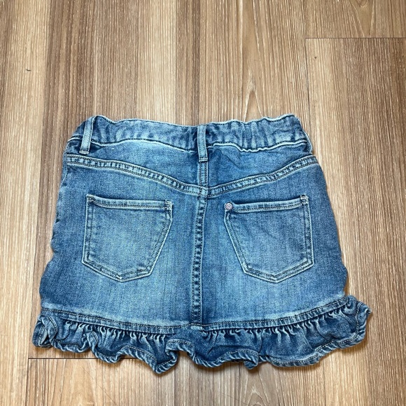 H&M Toddler/Little Girl Short Ruffle Hem Denim Skirt Size 5-6 - Picture 7 of 9